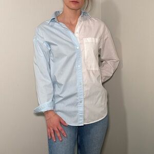 Abercrombie & Fitch Light Blue Oversized Shirt